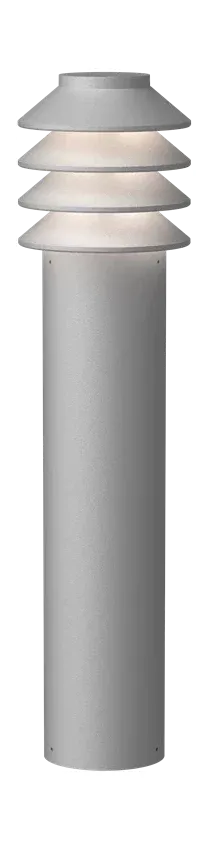 Louis Poulsen Bysted Garden Bollard Led 3000 K 14 W Spike Without Adaptor With Connector Long, Aluminium