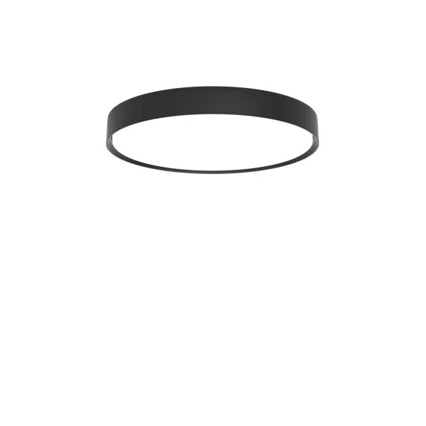 Louis Poulsen Slim Round Semi Recessed Luminaire ø 440 Mm, Black