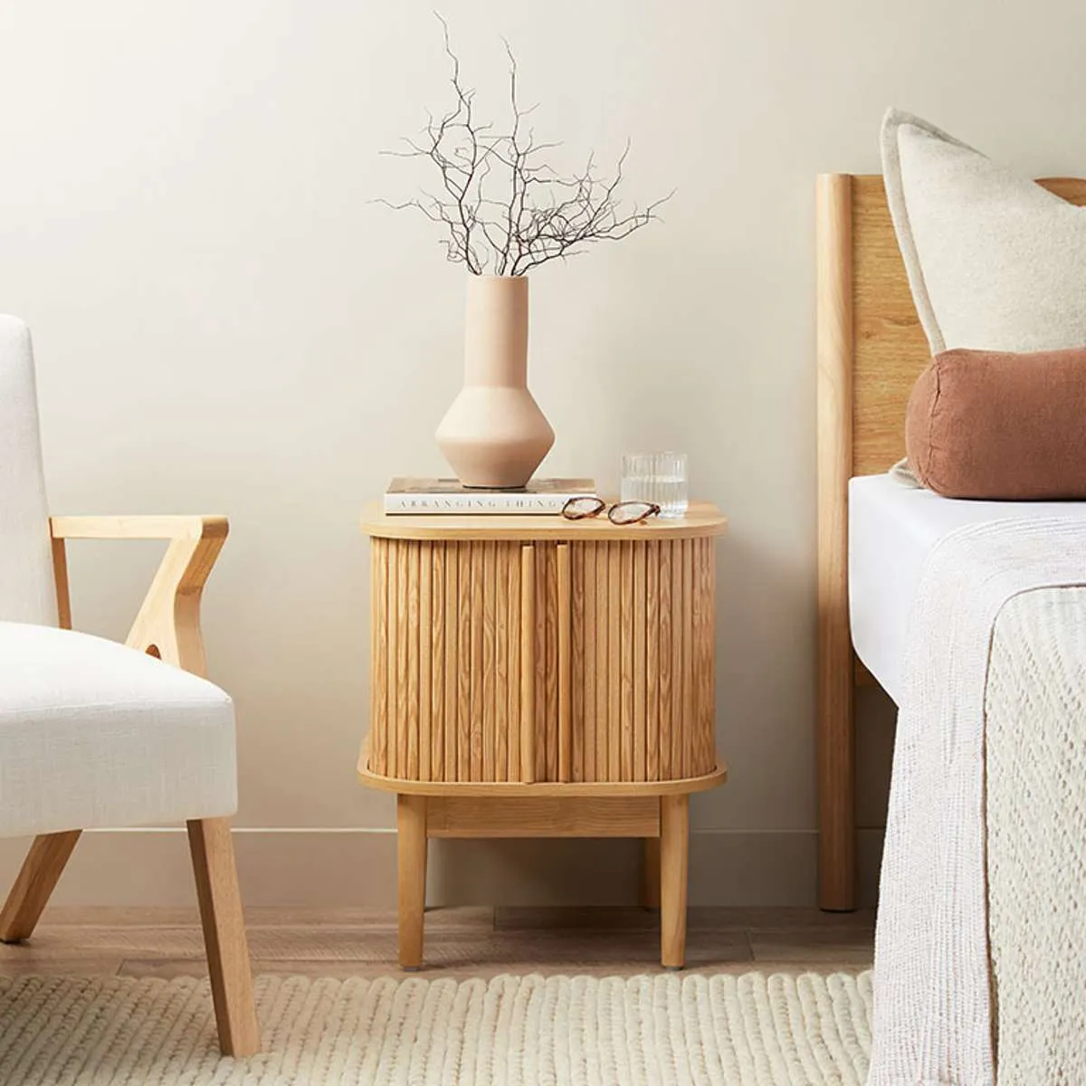 Maeve Bedside Table Bundle Mocka