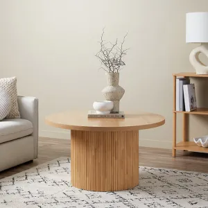 Maeve Round Coffee Table - Natural Mocka
