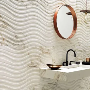 Marble Experience Calacatta Gold 4D Decor Porcelain Tile 60x120cm Matt
