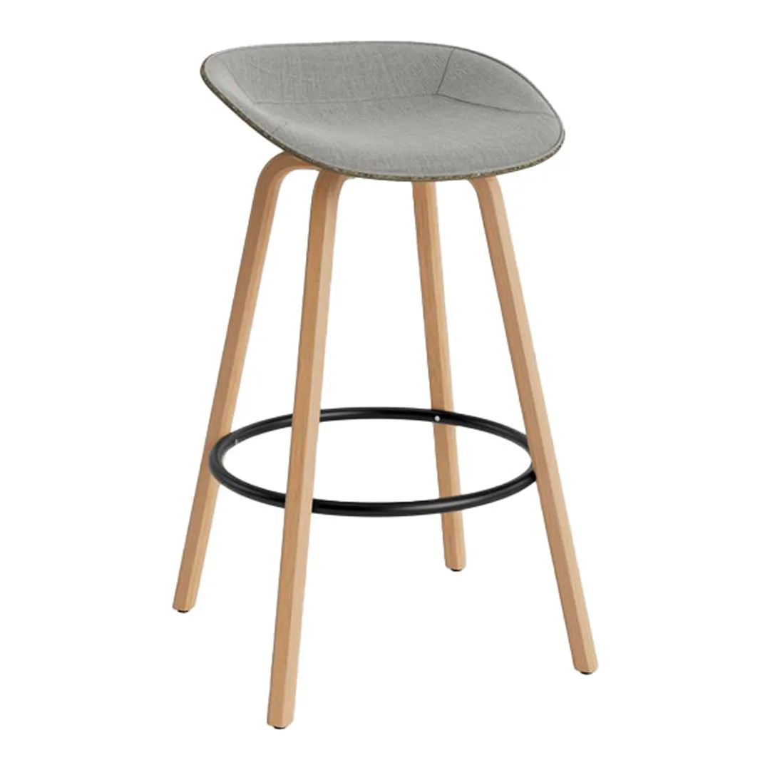 Mat Bar Stool - Front Upholstered