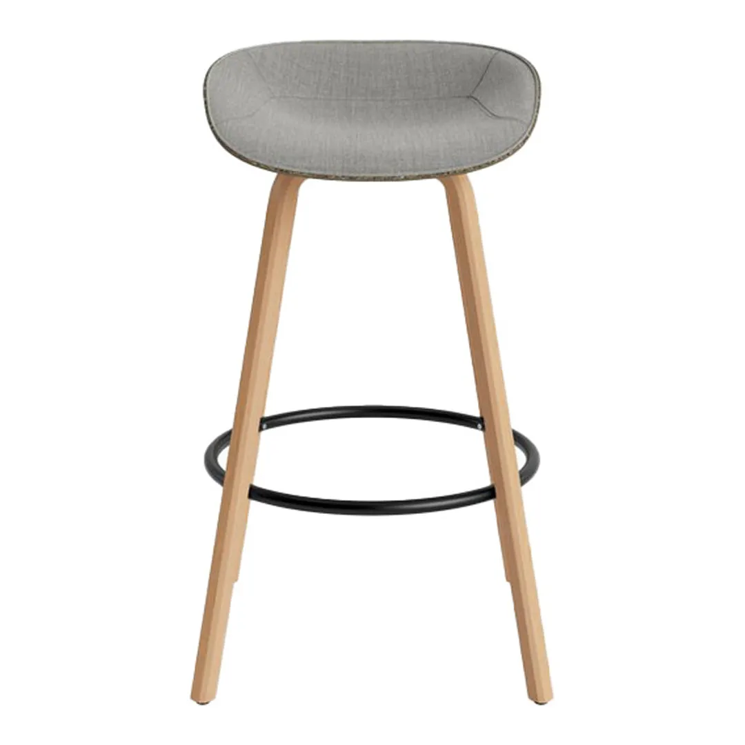 Mat Bar Stool - Front Upholstered