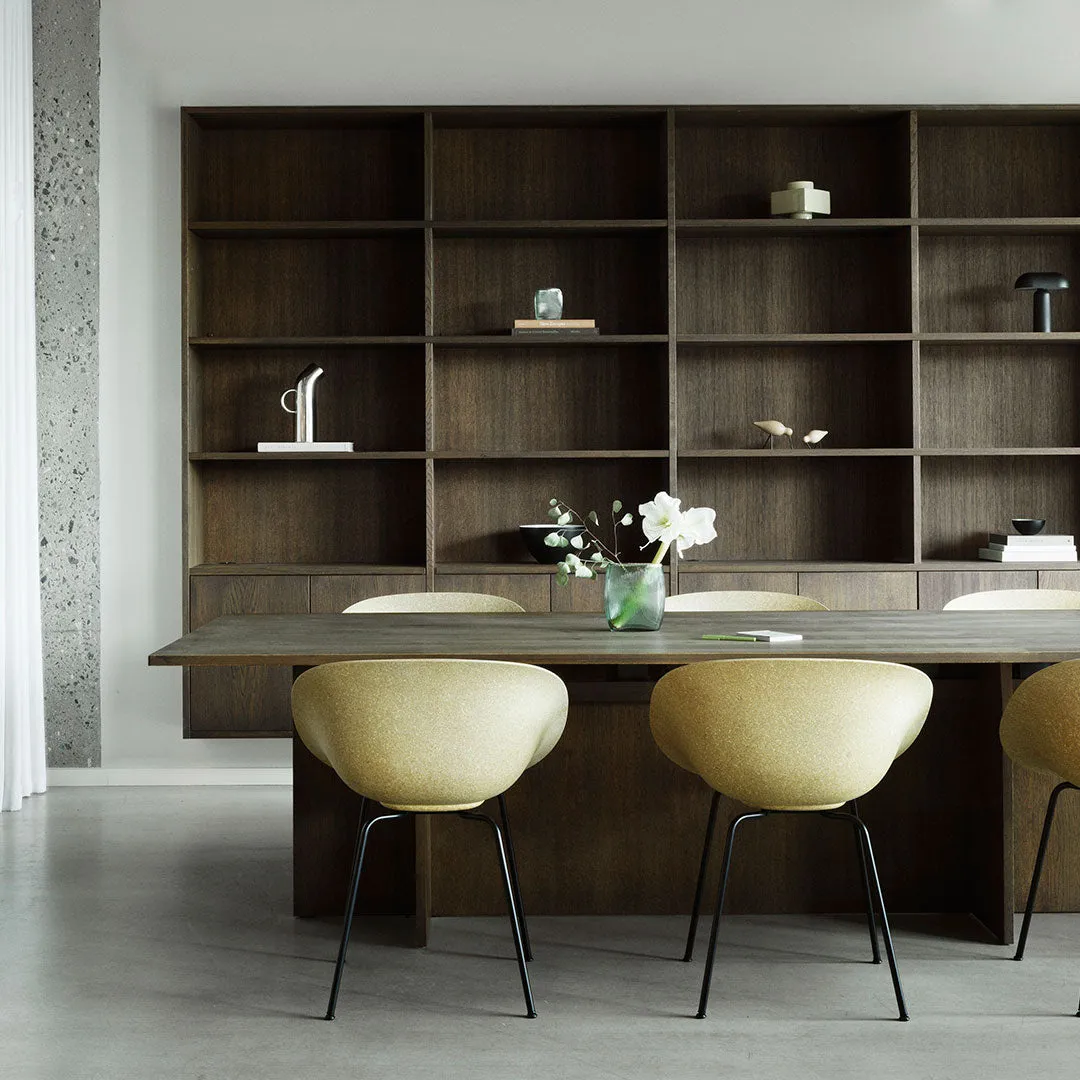 Mat Dining Chair w/ Arms - Front Upholstered