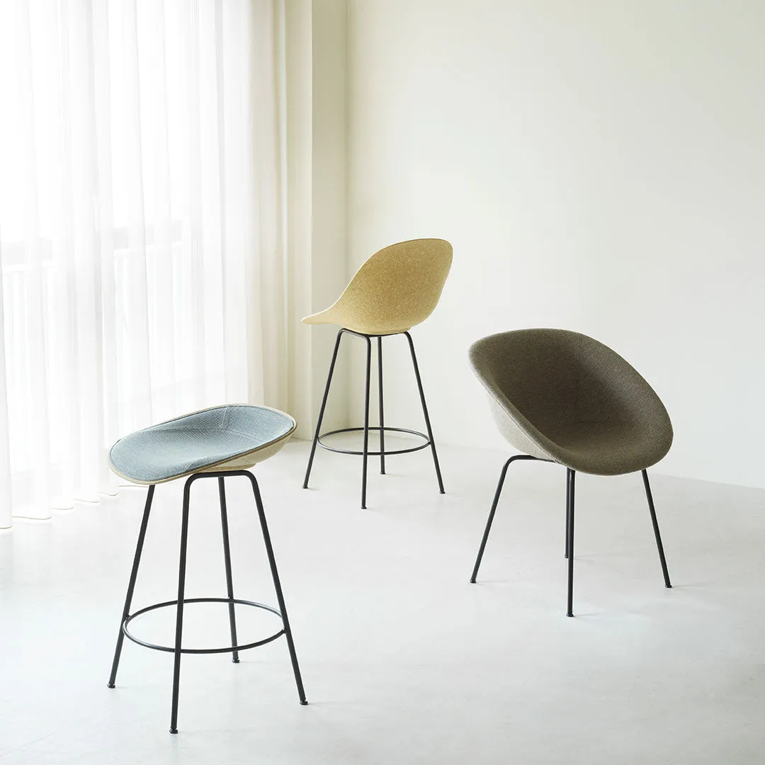Mat Dining Chair w/ Arms - Front Upholstered