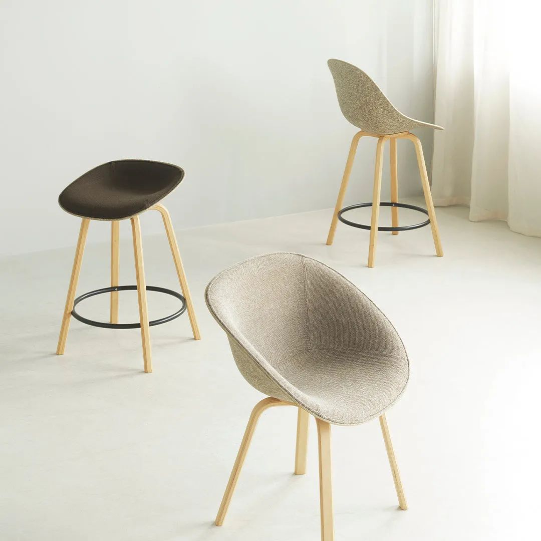 Mat Dining Chair w/ Arms - Front Upholstered