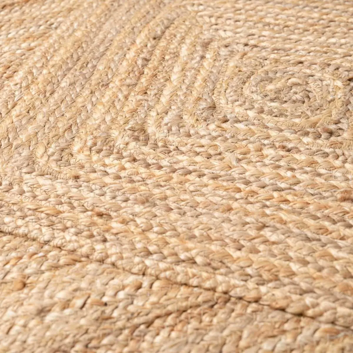 Mia Diamond Jute Rug - Large - Natural Mocka