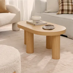 Millie Oval Coffee Table Mocka