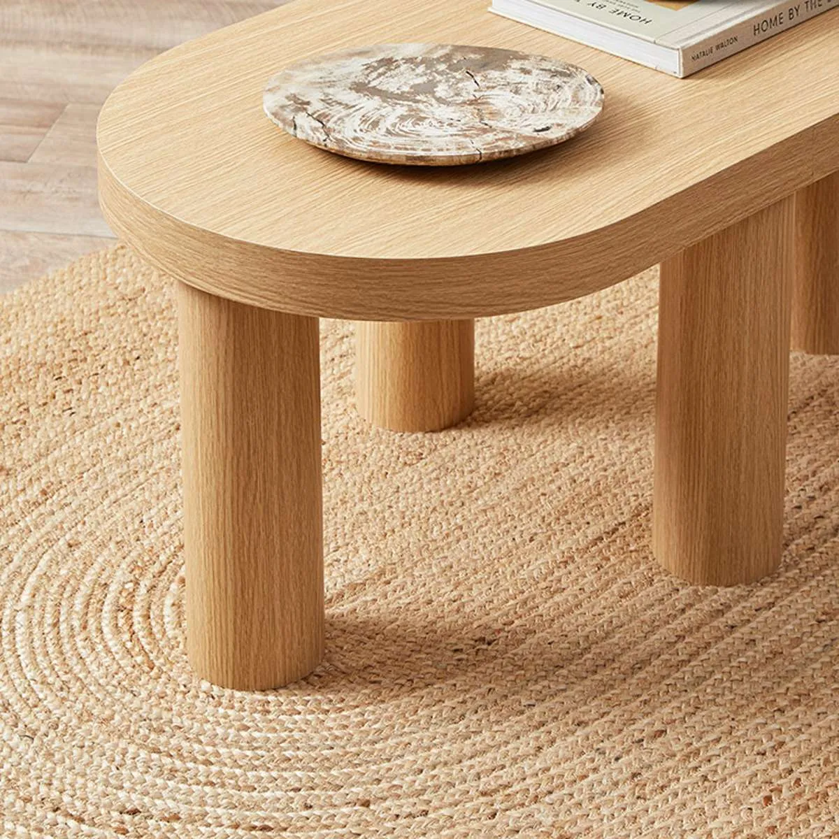 Millie Oval Coffee Table Mocka