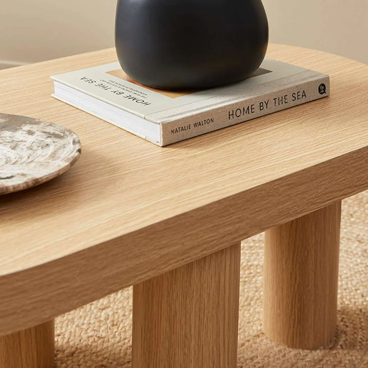 Millie Oval Coffee Table Mocka