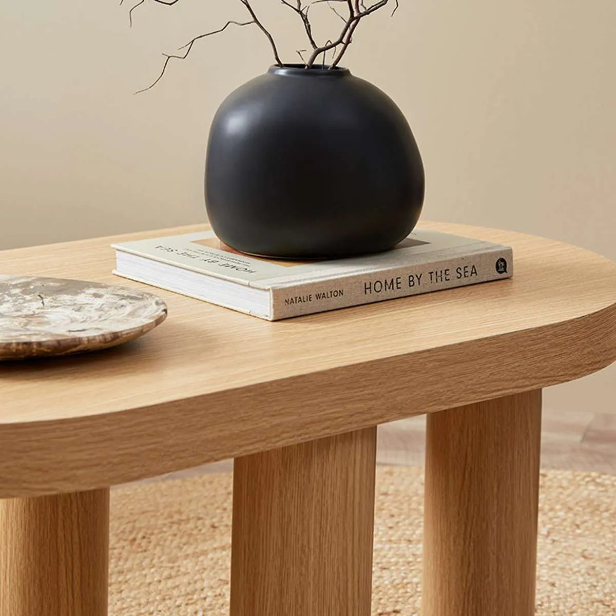 Millie Oval Coffee Table Mocka