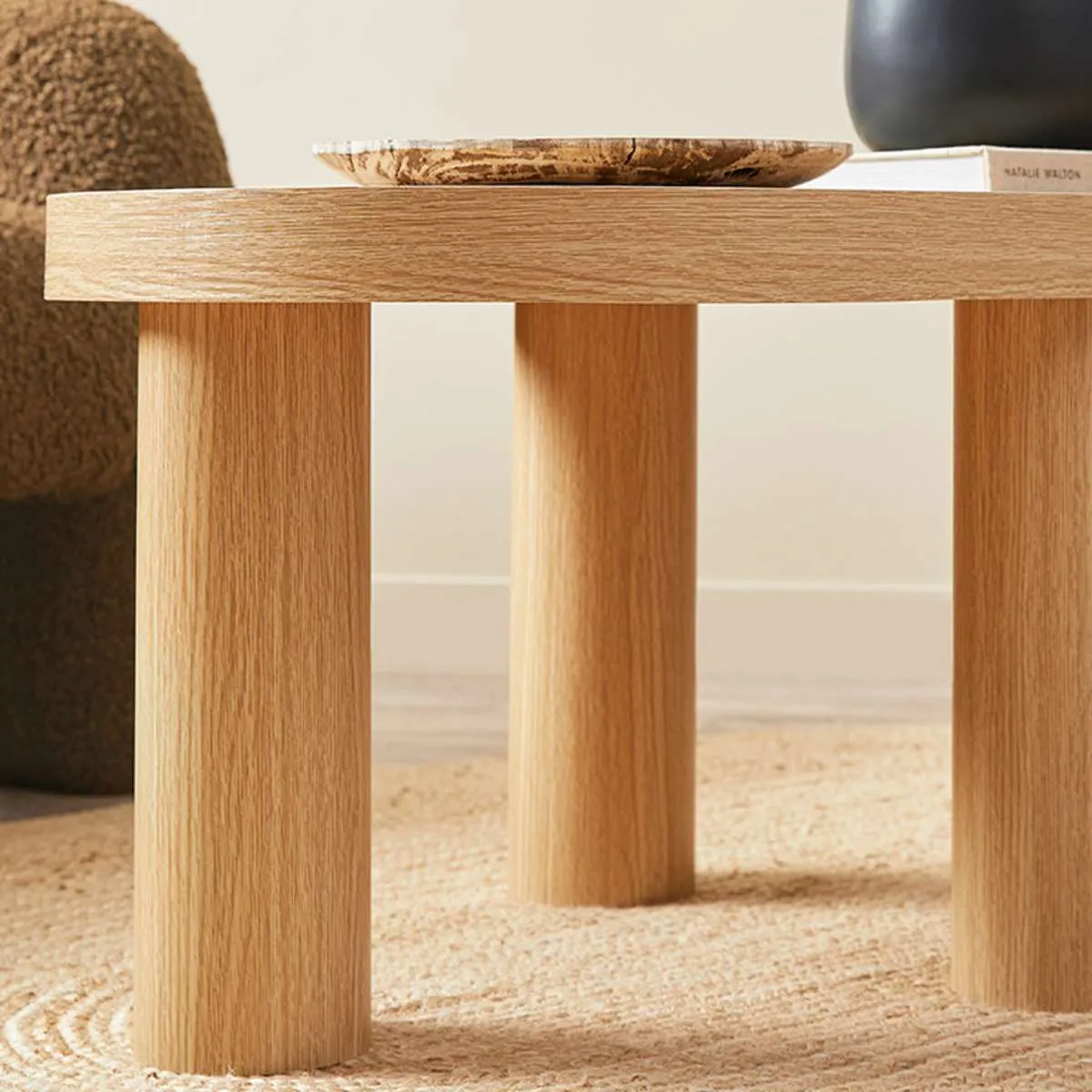 Millie Oval Coffee Table Mocka