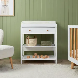Mocka Change Table With Removable Top - White Mocka