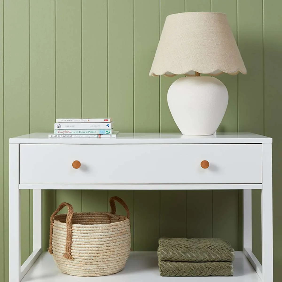 Mocka Change Table With Removable Top - White Mocka
