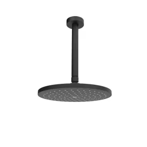 Neptune II Round Ceiling Shower Matt Black 267mm