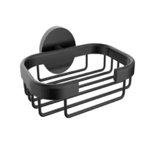 Neptune II Soap Basket Matt Black 135mm