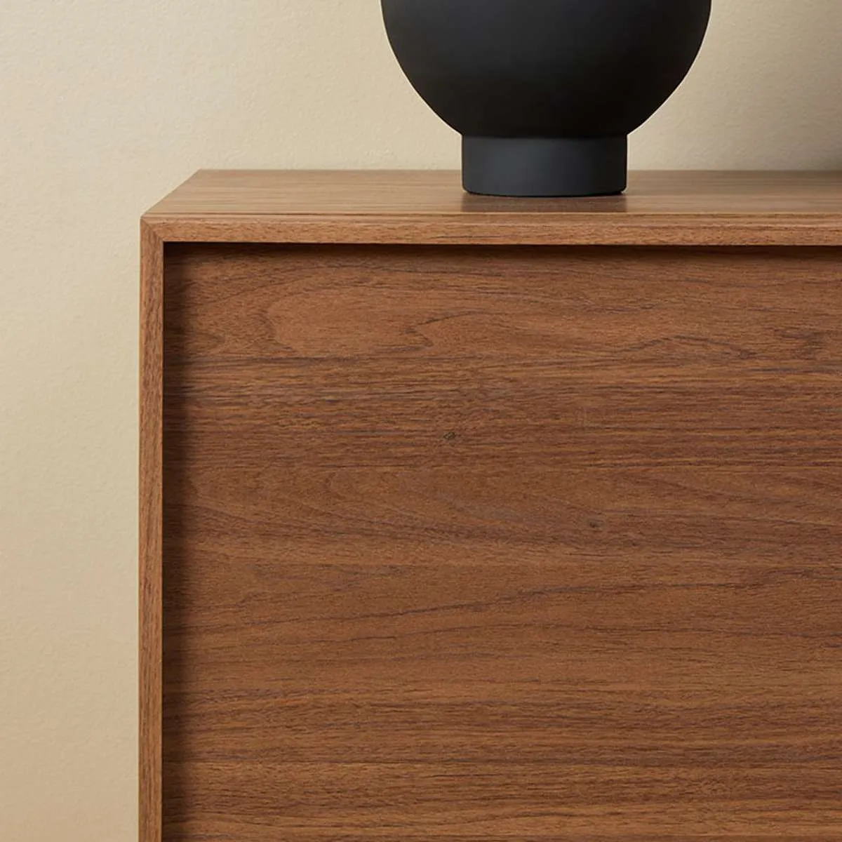 Osaka Two Door Cabinet - Walnut Mocka