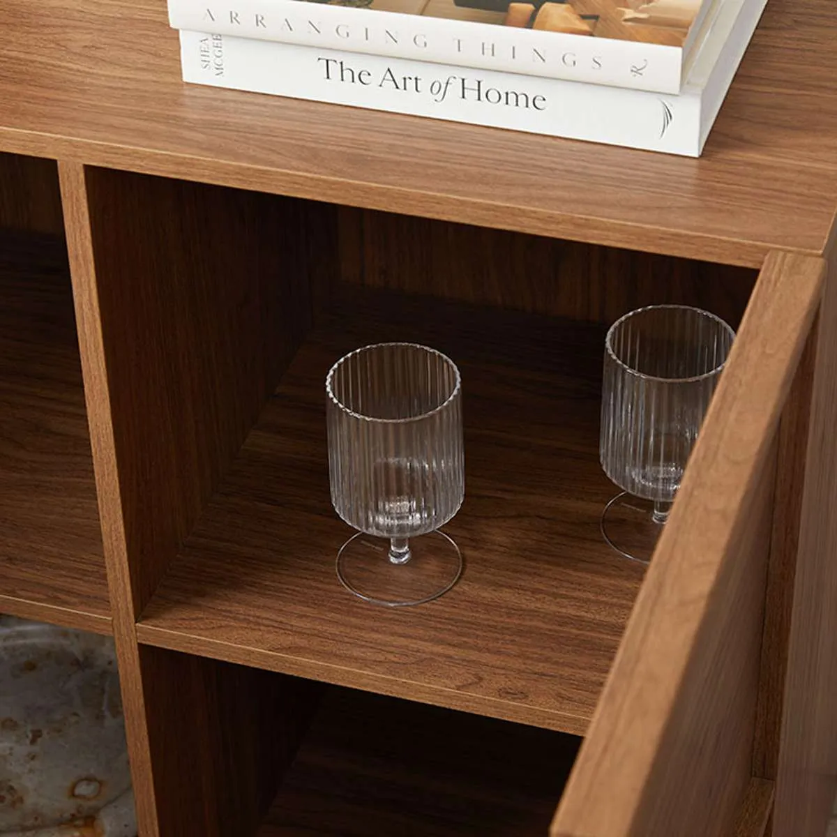 Osaka Two Door Cabinet - Walnut Mocka