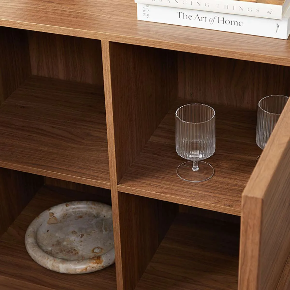Osaka Two Door Cabinet - Walnut Mocka