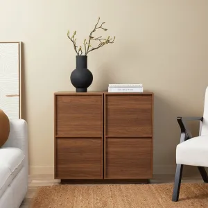 Osaka Two Door Cabinet - Walnut Mocka