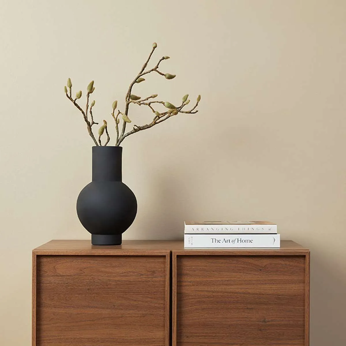 Osaka Two Door Cabinet - Walnut Mocka