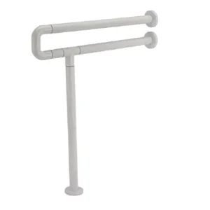 Pakai Antibaterial Wall Mount U-Bar with Floor Anchoring  600 x 700 x 35mm White