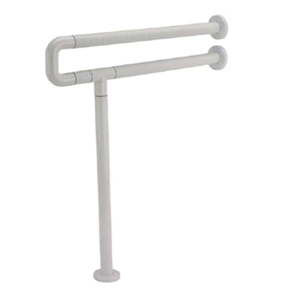 Pakai Antibaterial Wall Mount U-Bar with Floor Anchoring  600 x 700 x 35mm White