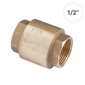 Pex Check Valve 1/2" Brass