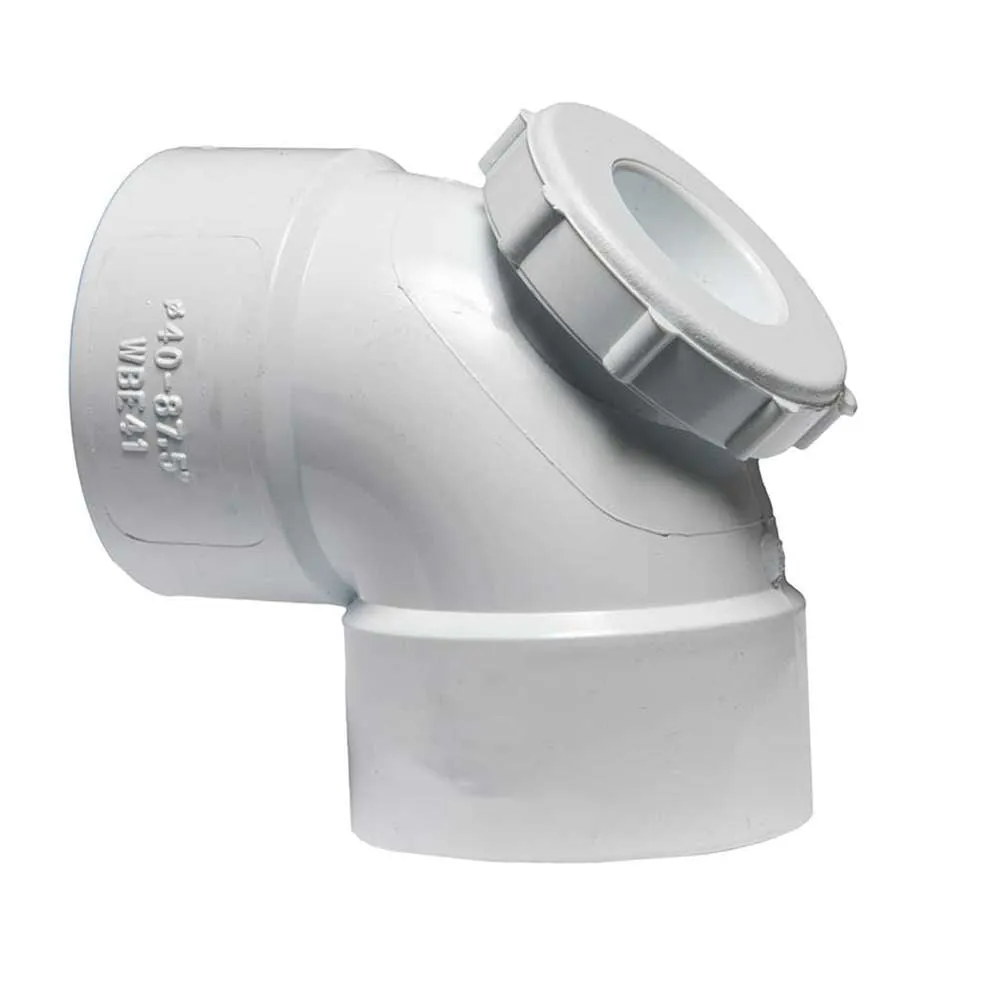 PVC Waste Inspection Bend 40mm x 90D