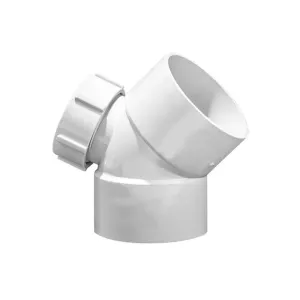 PVC Waste Inspection Bend 50mm x 45D
