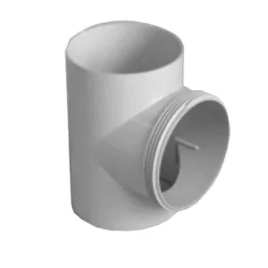 PVC Waste Plain T Junction 100mm x 90D