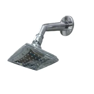Shine Shower Head Square 4" w/ Arm & Flange