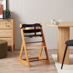 Soho Wooden Highchair - Natural Mocka