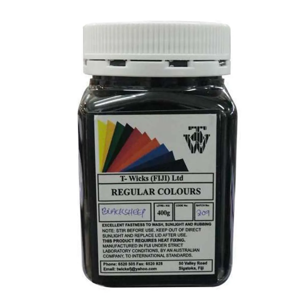 T-Wicks Fabric Paint Black Sheep 400ml