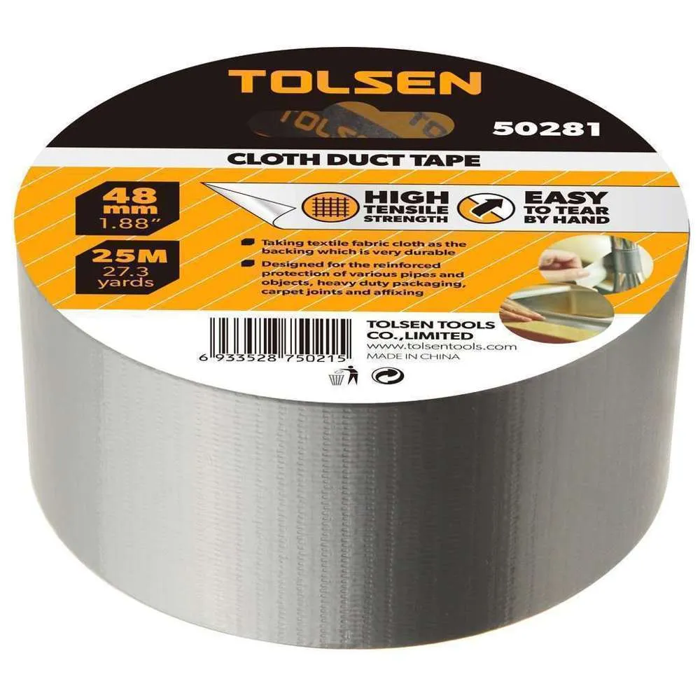 Tolsen Cloth Duct Tape 48/50mm x 25m