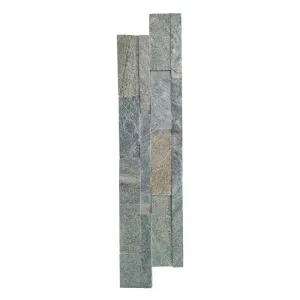 Tripada Wall Tile 600x150 Cultured Stone Green Mica Natural (9pc/0.83sqm Ctn)