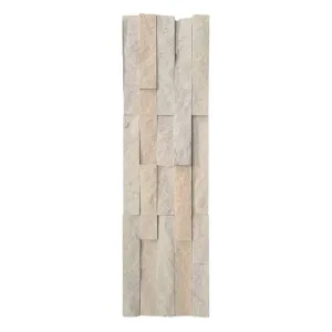 Tripada Wall Tile 600x150 Cultured Stone Mint White Natural (8pc/0.72 sqm Ctn)