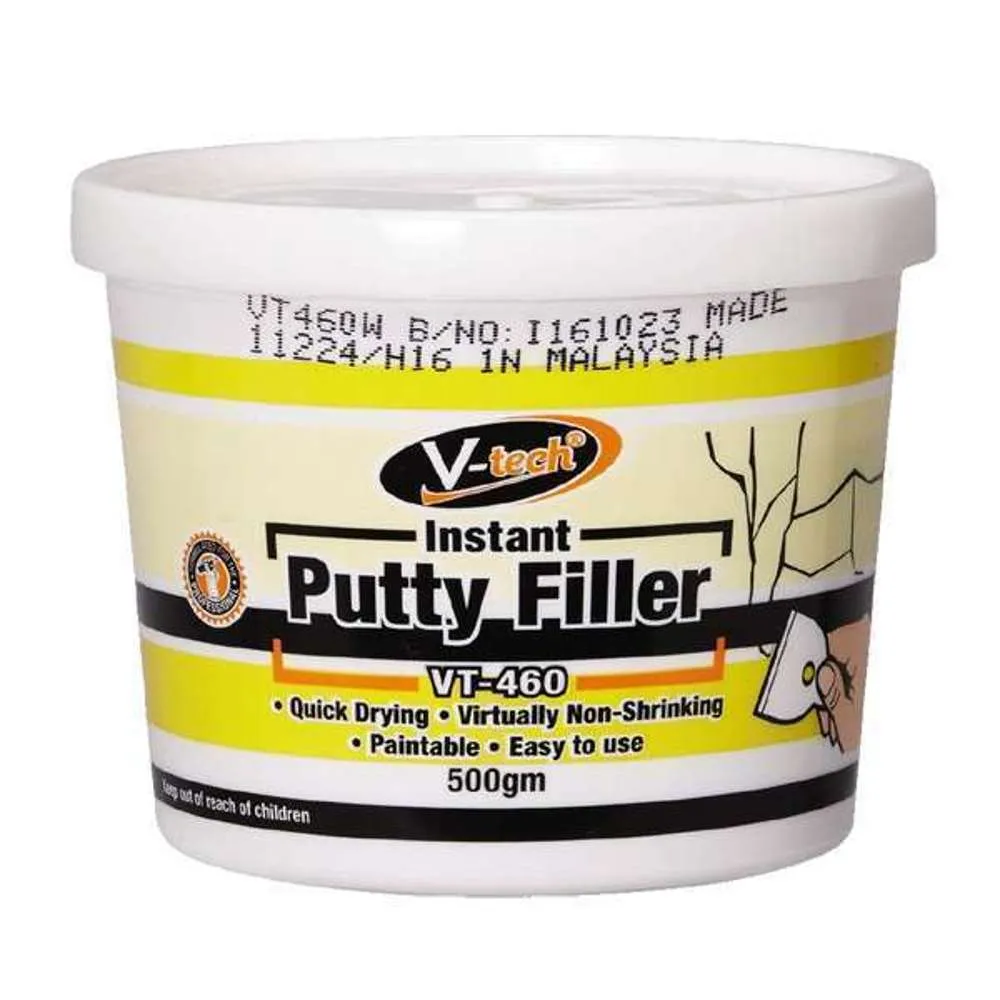 V-Tech Instant Putty Filler 500g White