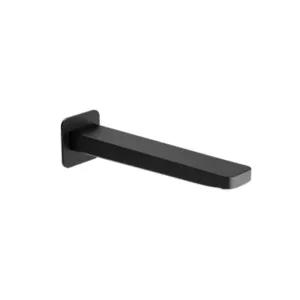 Venus II Bath Spout Matt Black 233mm