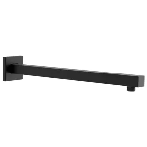 Venus II Fixed Wall Shower Arm Matt Black 386mm (Part 2)