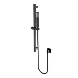 Venus II Hand Shower on Rail Matt Black 660mm